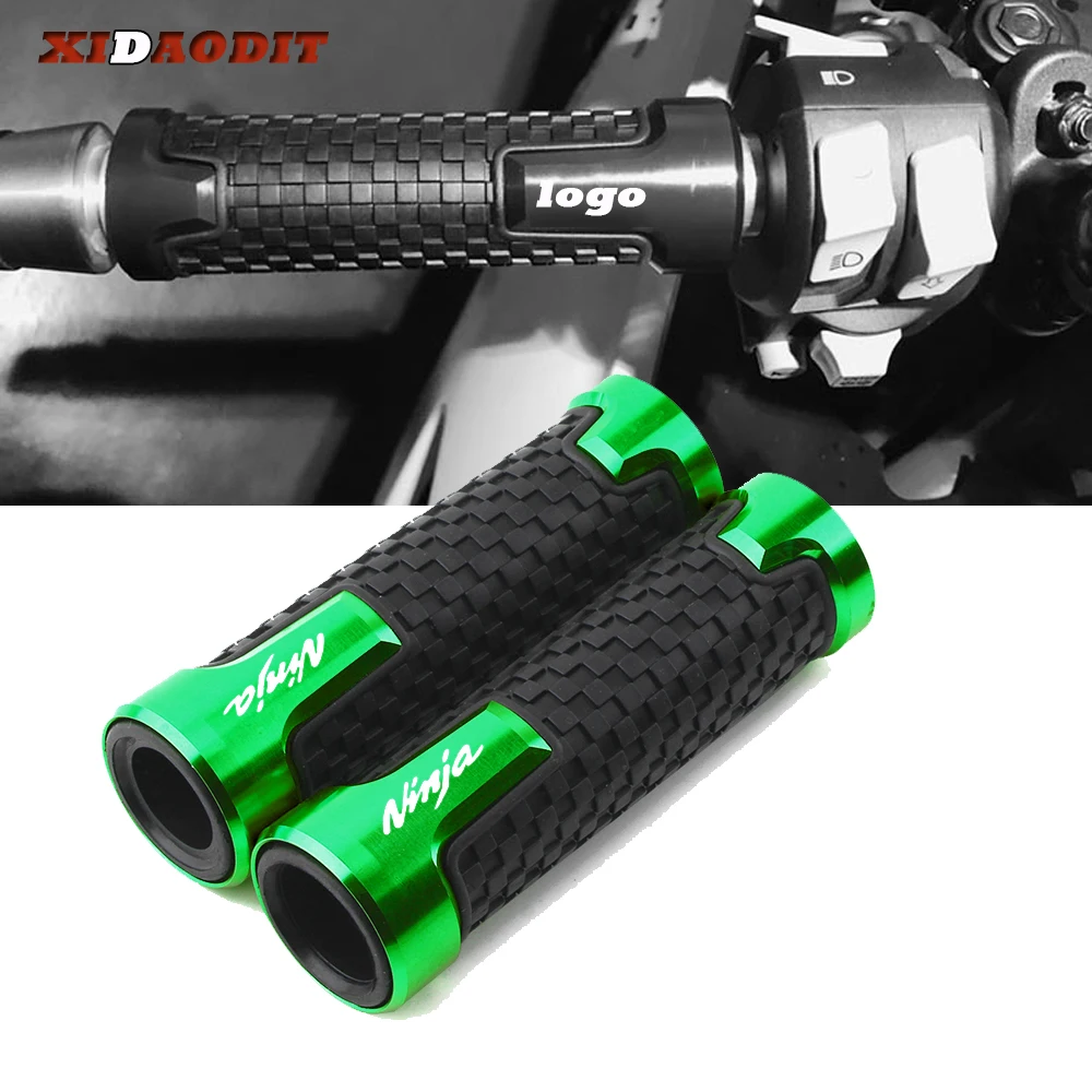 For  Kawasaki NINJA 250R 300 ER6 650 ZX6 ZX7 ZX9 ZX10 ZX12 ZX14 22MM Motorcycle Aluminum handlebar grip Handle grips