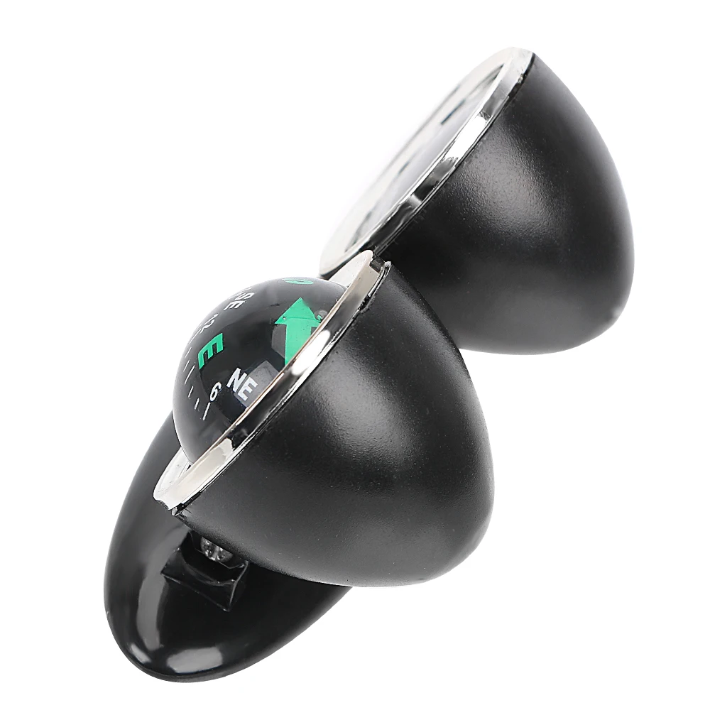 Car Ornaments Compass Thermometer Guide Ball Dashboard Meters Gauge Decorative Truck Automobile Accessories Interior Decoration