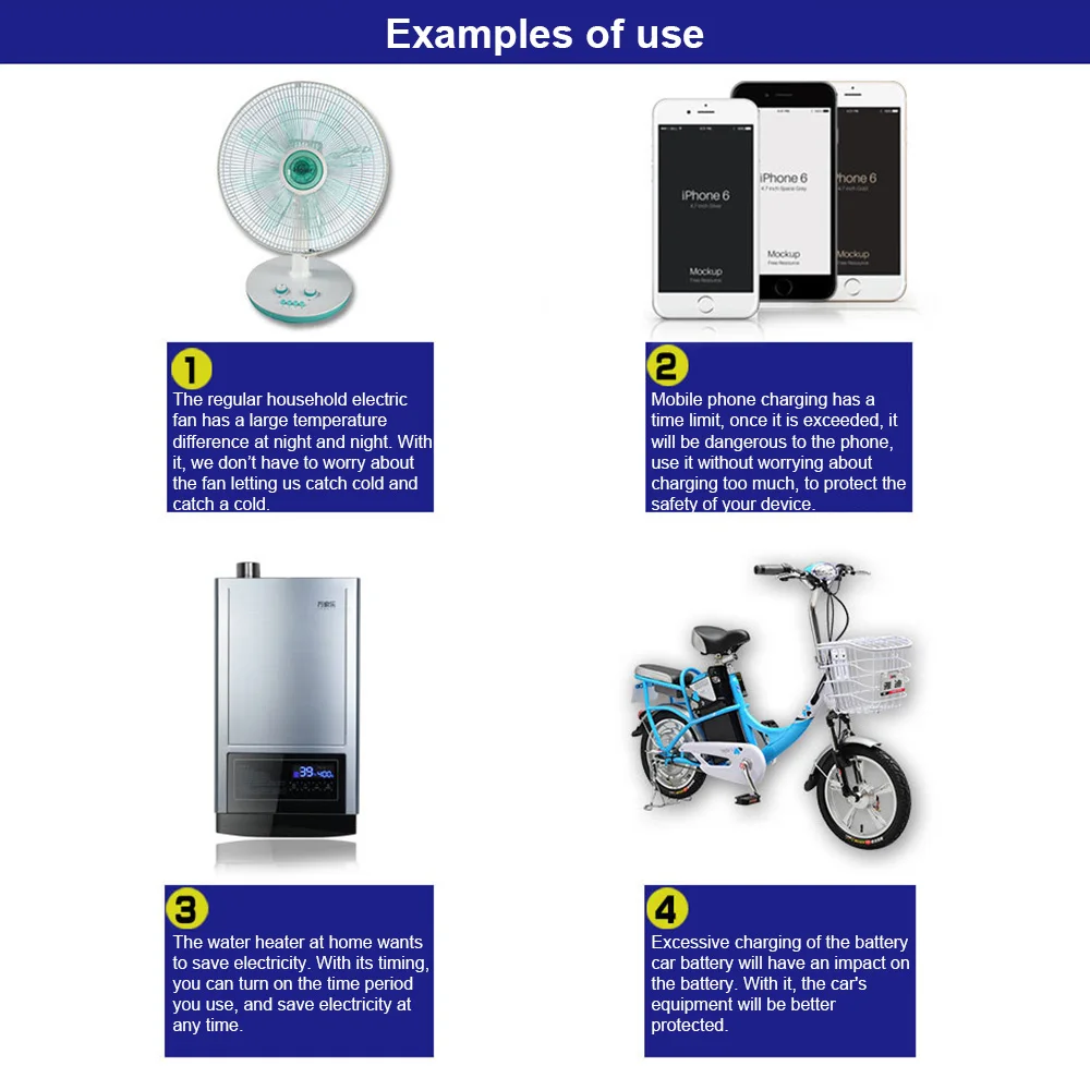 Interruttore Timer digitale elettronico spina EU US UK presa Timer da cucina presa temporizzazione programmabile 24 ore 230V