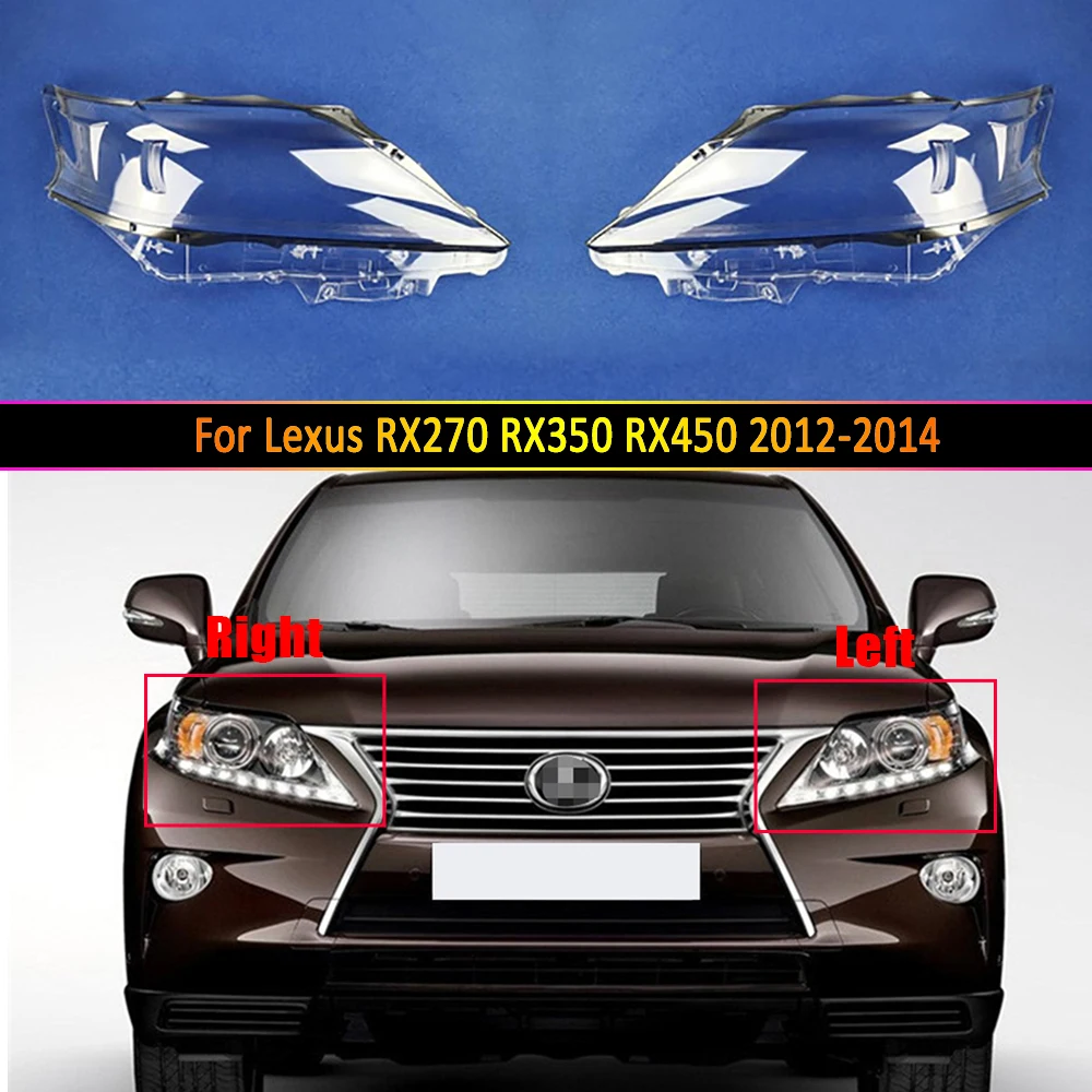 

Car Headlight Lens Auto Lamp Case For Lexus RX270 RX350 RX450 2012 2013 2014 Headlamp Cover Replacement Auto Shell Light Caps