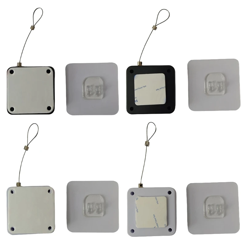 Multi-function Punch-free Automatic Door Closer, High Temperature Pull Rope Square Telescopic Cable Box Bracket