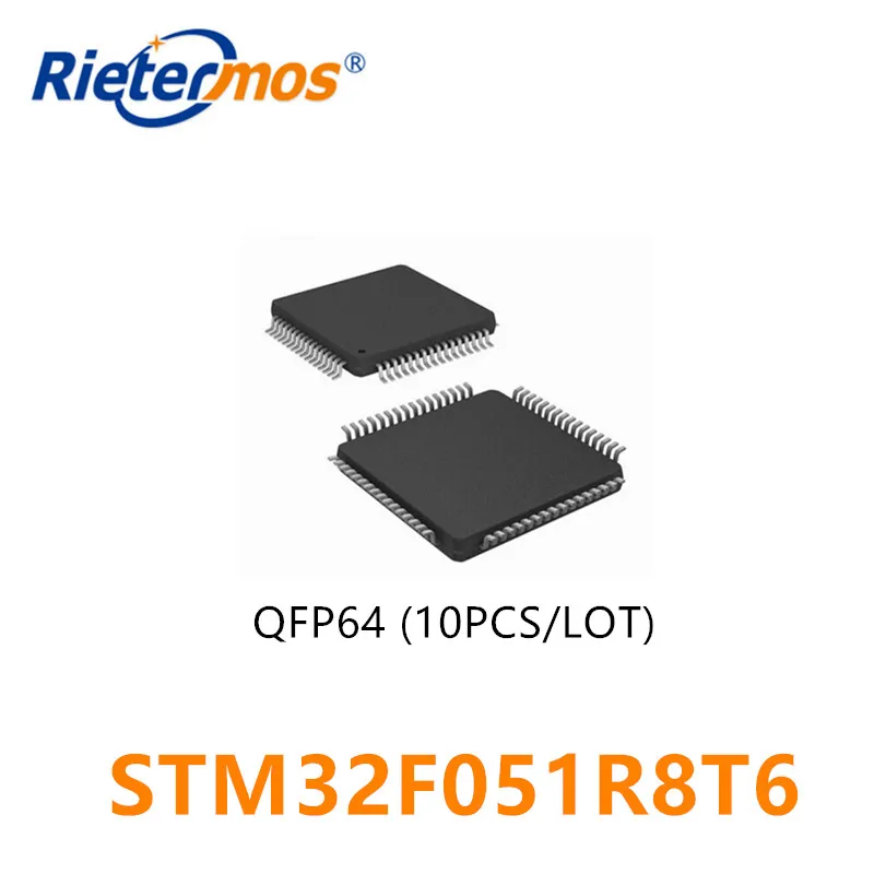 

Новые и оригинальные STM32F051R8T6 QFP64, 10 шт.