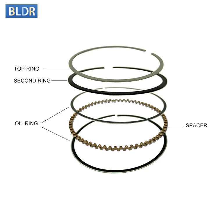 48.5mm Motorcycle Piston Rings For Honda CB250 Hornet Jade CB CBR 250 KY1 CBR250 MC14 MC17 MC19 MC22 THK 0.8mm x 0.8mm x 1.5mm