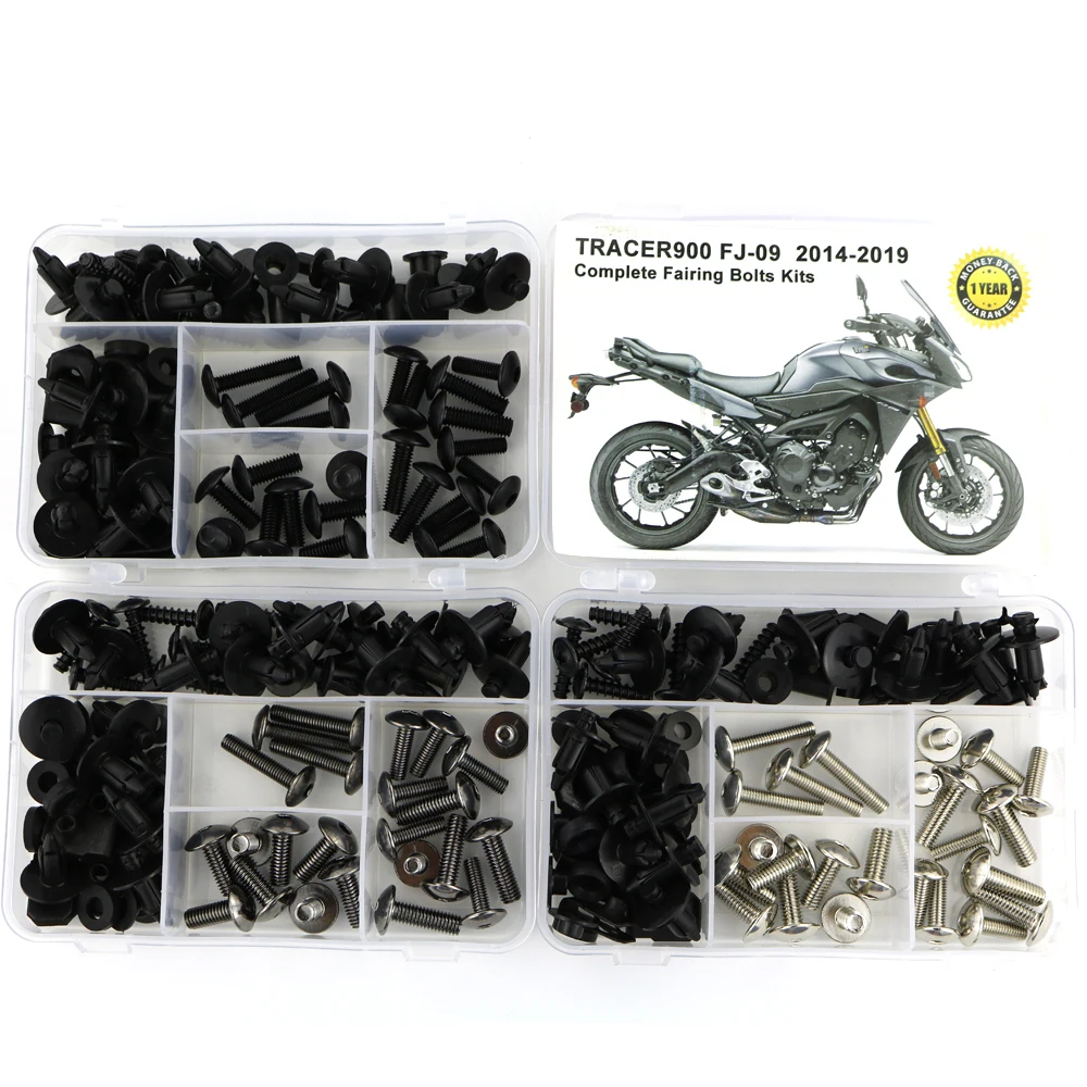 For Yamaha Tracer900 FJ09 FJ-09 2014 2015 2016 2017 2018 2019 2020 2021 Motorcycle Complete Full Fairing Bolts Kit Clips Screws