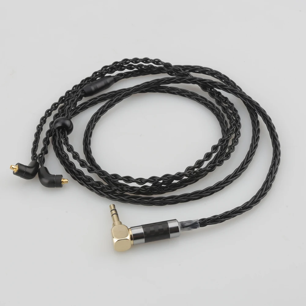 Audiocrast 3,5 mm rechtwinkliger Stereostecker, 8-adriges, versilbertes OCC-Kopfhörerkabel für Etymotic ER4 XR SR ER4SR ER4XR ER3SR ER3SE – Detail 8