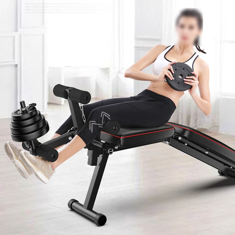 Gym Home Fitness Training Equipment Strength Workout Weight  With Leg Extension Multifunctional Bodybuilding Exercise Bench