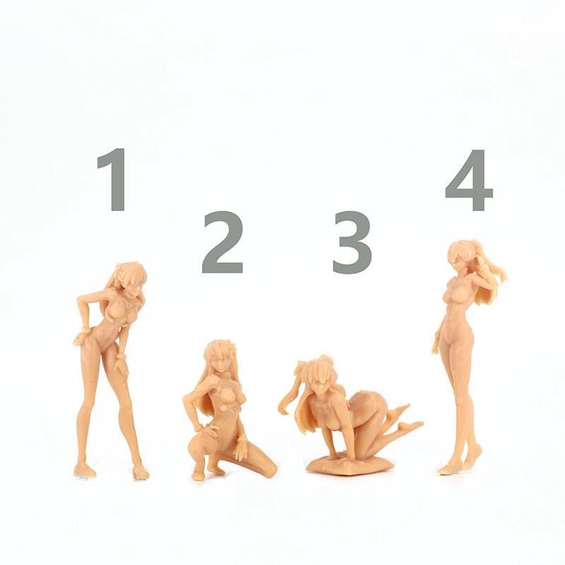 

1/64 Sexy Figure Miniature Warriors Sand Table Villain Scene White Model Need To Be Colored By Yourself