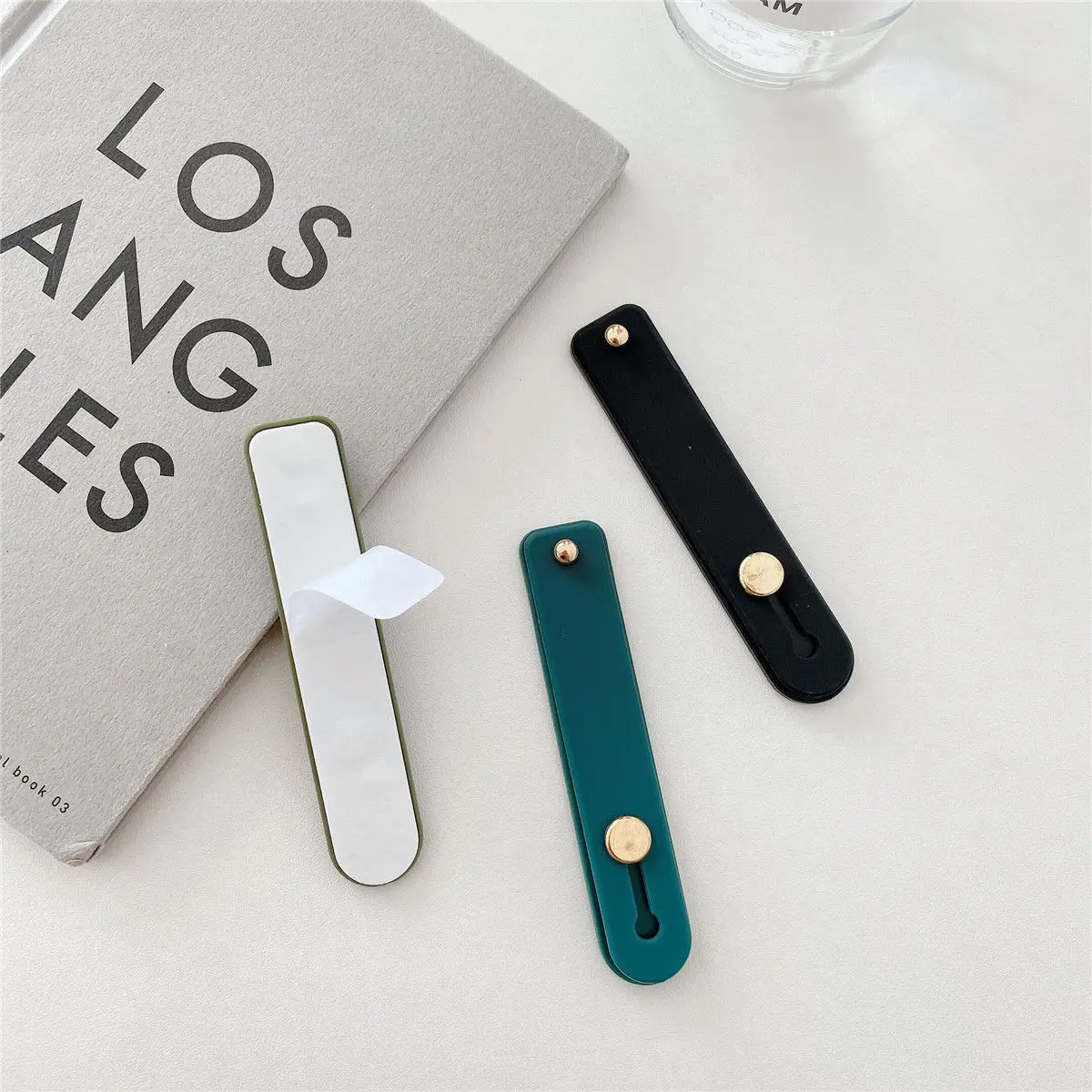 Phone Grip Portable Telescopic Finger Strap Bracket Universal Silicone Phone Finger Ring Holder Grip Stand for iphone 13 huawei