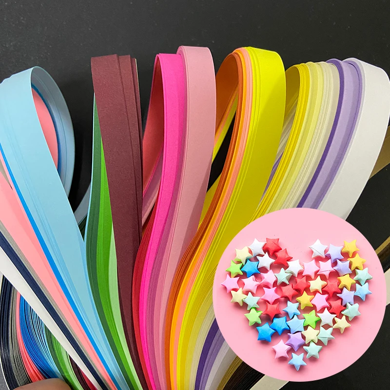 260 Stripes Colorful Quilling Paper 39cm DIY Hand Craft Tool Origami Paper 3/5/7/10mm Width DIY Craft Paper 26 Colors