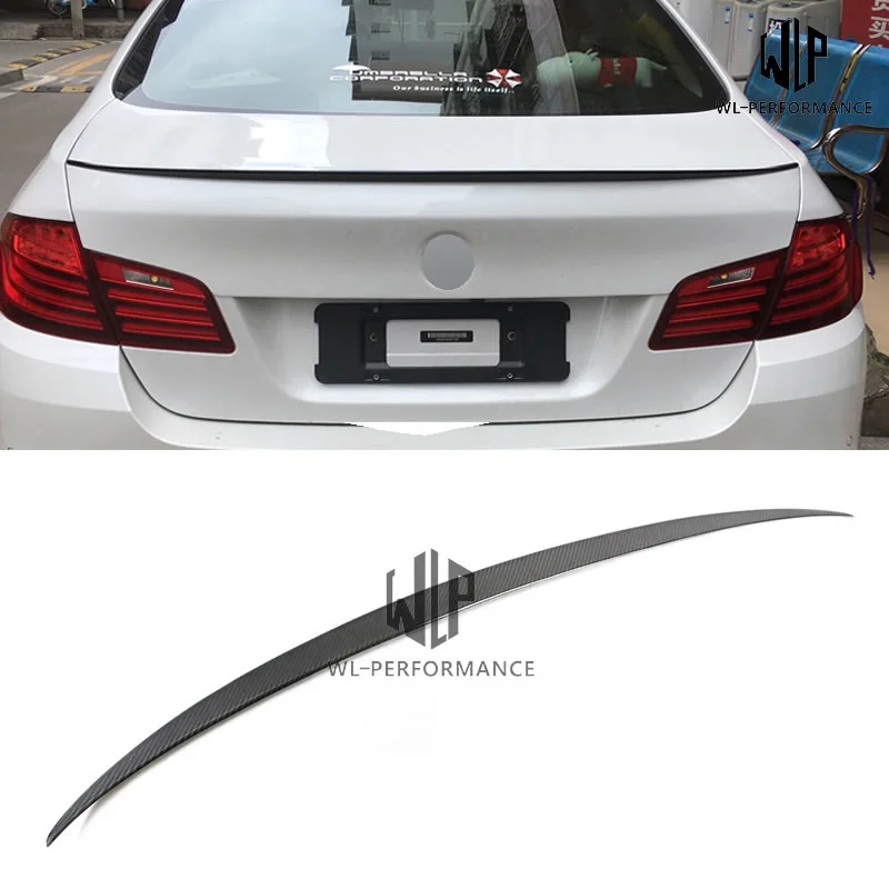 F10 F18 Small Style Carbon Fiber Rear Spoiler Car Styling for Bmw 5 Series F10 F18 520i 525i 530i 535i Car Body Kit 2011-2017