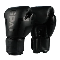 6 8 10 12 14 uncji Rękawice Kick Boxing skórzane PU Sanda z workiem z piaskiem czarne rękawice bokserskie męskie kobiety Guantes Muay Thai Boxe De Luva