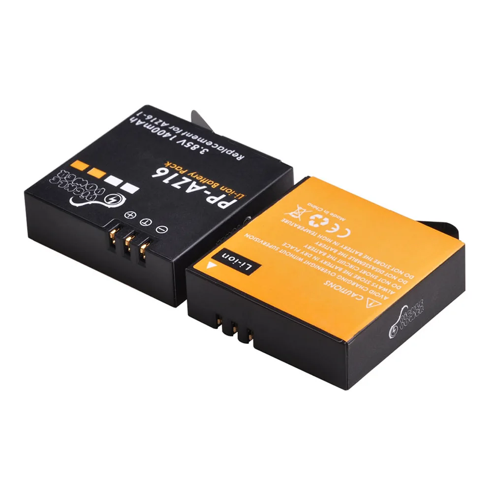 1400mAh بطارية AZ16-1/شاحن مزدوج ل شاومي AZ16-2 يي 4k ، 4k + ، لايت 360 VR عمل الكاميرا