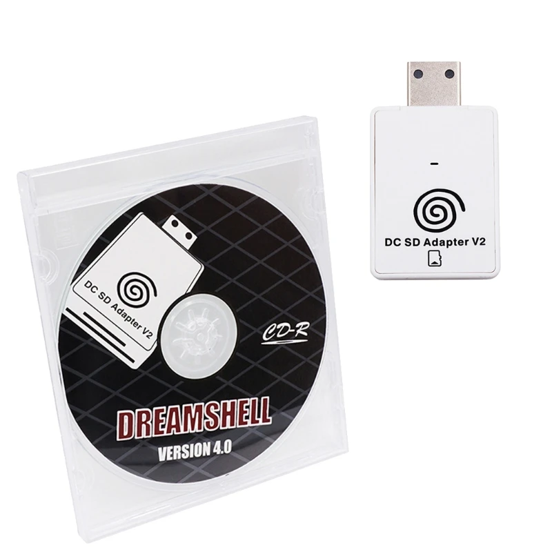 

Адаптер DC SD TF считыватель карт V2 для SEGA Dreamcast и диск с Загрузчиком DreamShell