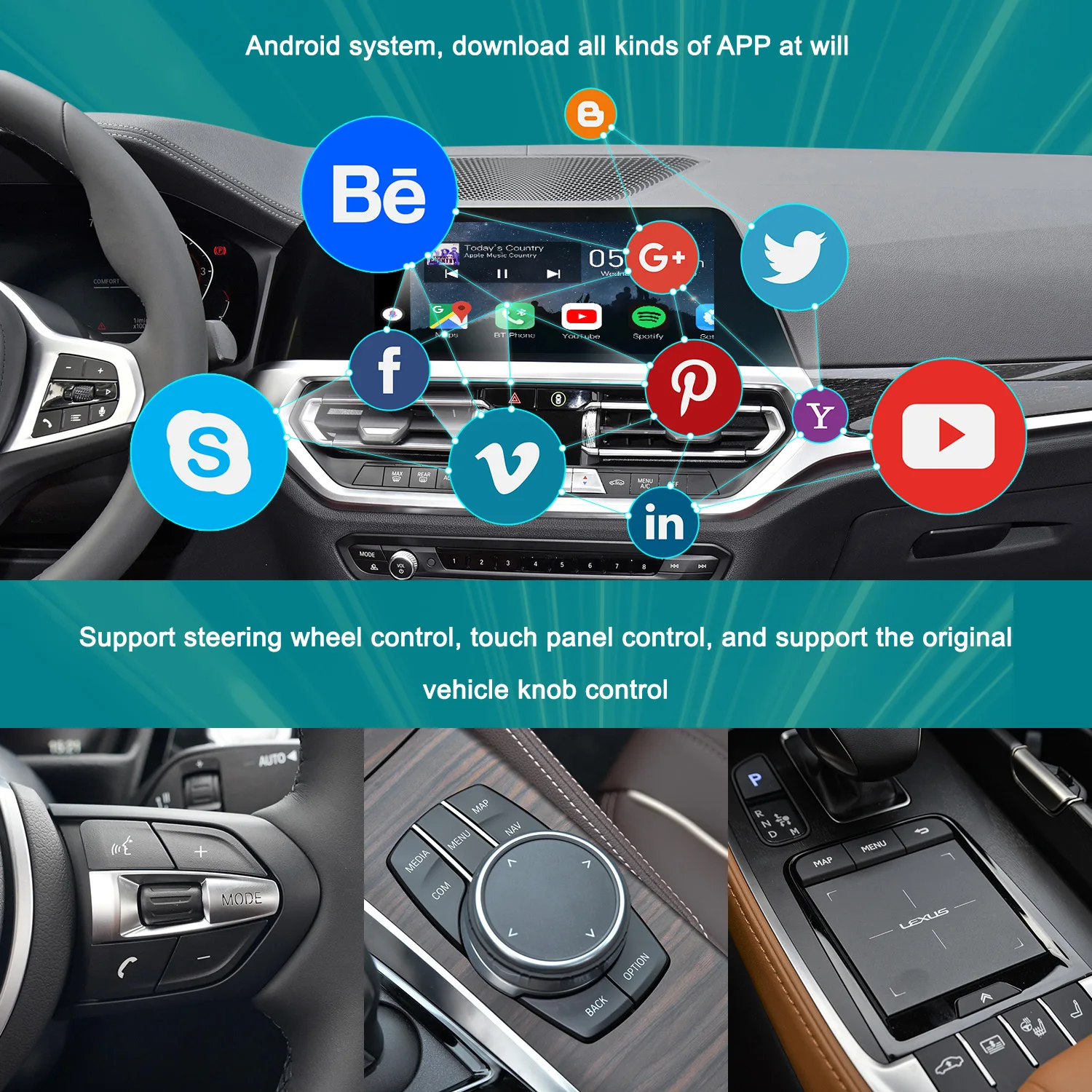 128GB Carplay Ai Box Car Radio Upgrade Android Auto For Audi A6 A6L 2017 2018 2019 2020 Stereo Smart Multimedia Player WIfi