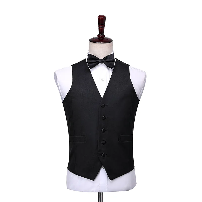 Shenrun-Tailcoat Classique 3 Pièces pour Homme, Smoking de Mariage Noir et Blanc, Imbibé de Marié, ixd\'Affaires, Bal, Chanteur, Danseur, Hôte, Robe