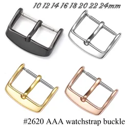 316L Glossy Stainless Steel Watch Strap Buckle Polish Watchband Clasp Band Buckle Repair Tool 10 12 14 16 18mm 20mm 22mm 24mm