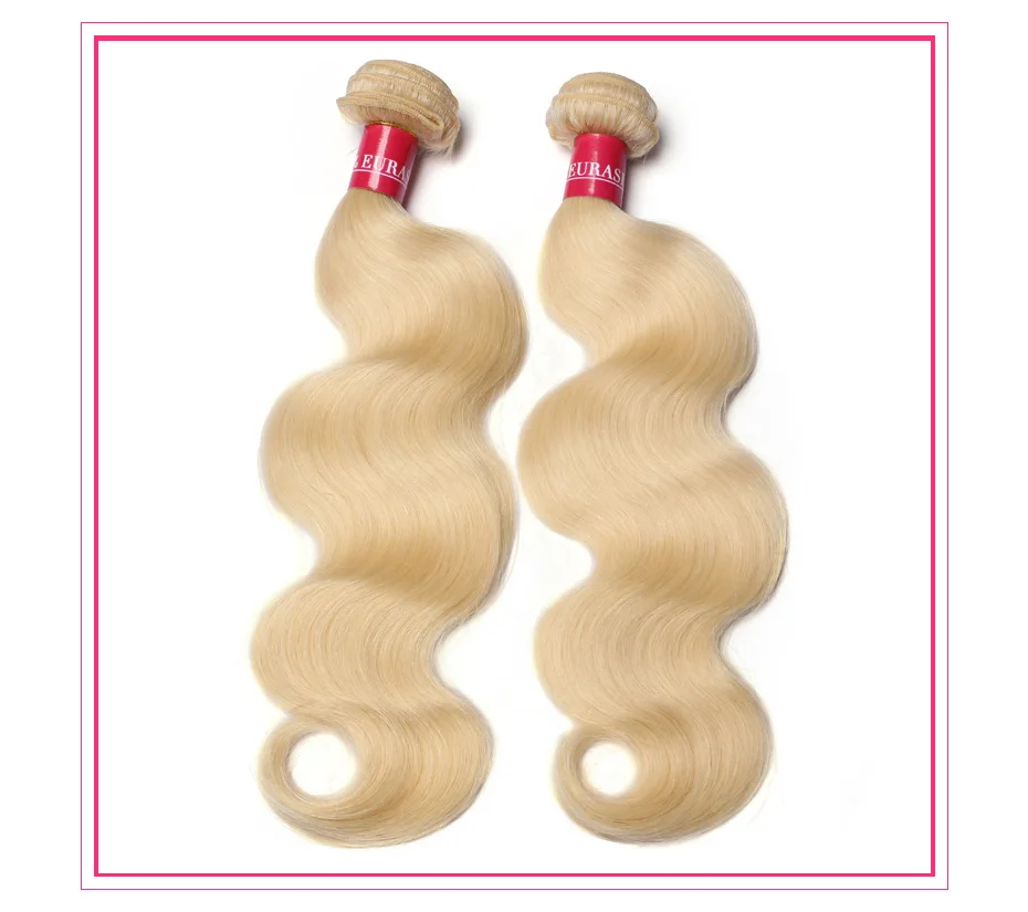 Alimon ica Bündel 613 Honig blond Remy brasilia nischen Körper Welle Haar weben Schuss Remy Menschenhaar Bündel 8-40 Zoll lang – Detail 7