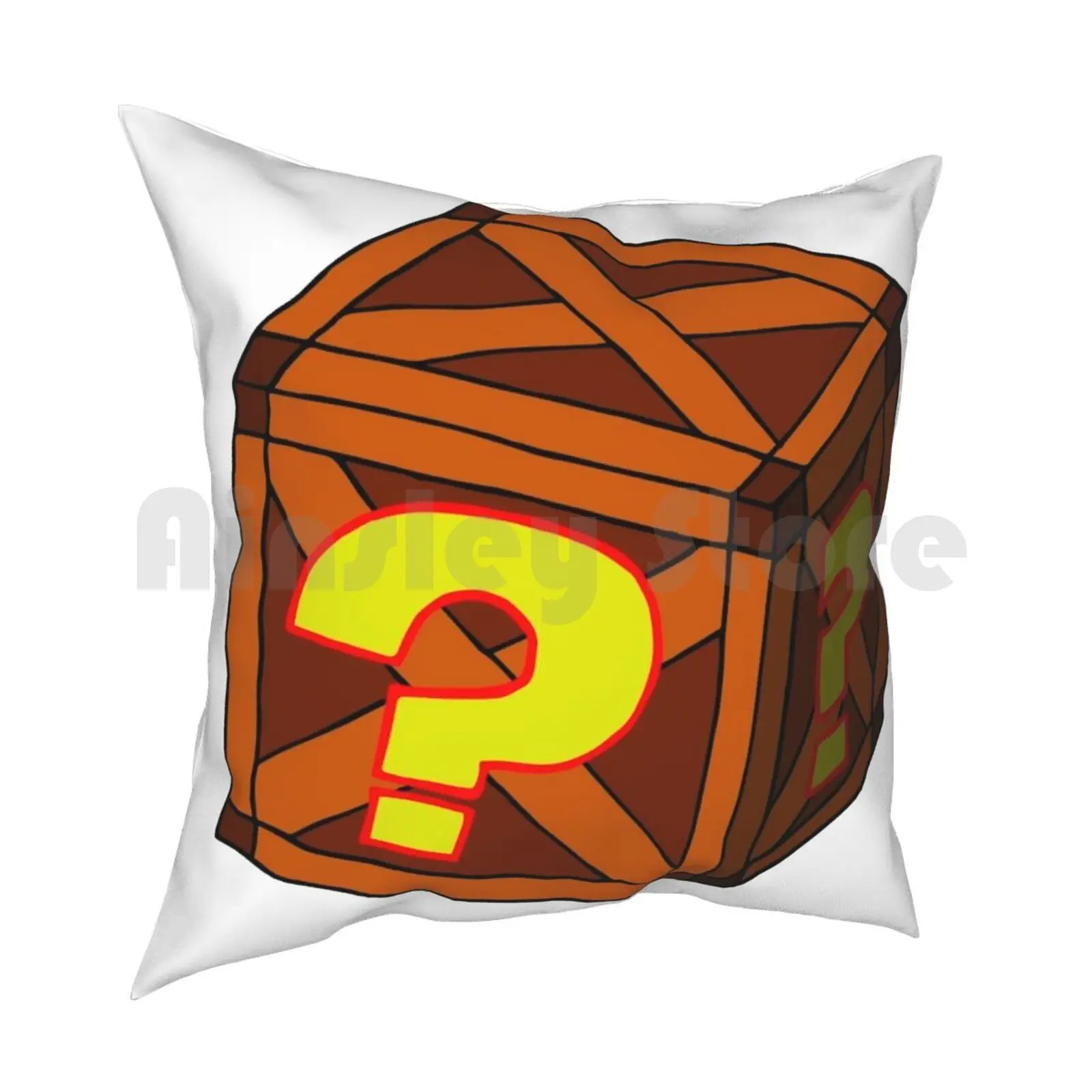 Mysterious Crate Pillow Case Printed Home Soft DIY Pillow cover Crash Bandicoot Crash Bandicoot Ps4 Ps1 Ps2 Ps3 Ps