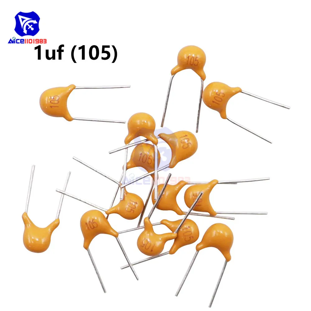 50PCS 105 1μF 50V Monolithic Chip Ceramic Capacitor