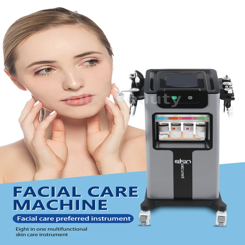 

Facial Galvanic Lon Aqua Peeling Skin Care Water Jet Skin Cleaning Whitening Vacuum Blackhead Removal Water Dermabrasion Machine