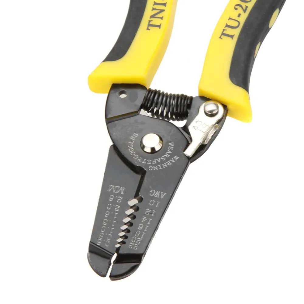 TU-2021 Precise Wire Stripper/Cutter Tool Clamp & Steel Wire Cable Cutter Plier Tool Stripping 22-10AWG