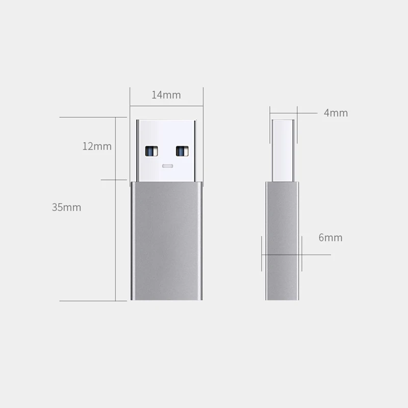 USB C Adapter USB 3.0 2.0 Male to USB 3.1 Type C Female Type-C Adapter for Laptop Samsung Xiaomi 10 Earphone USB Adapter