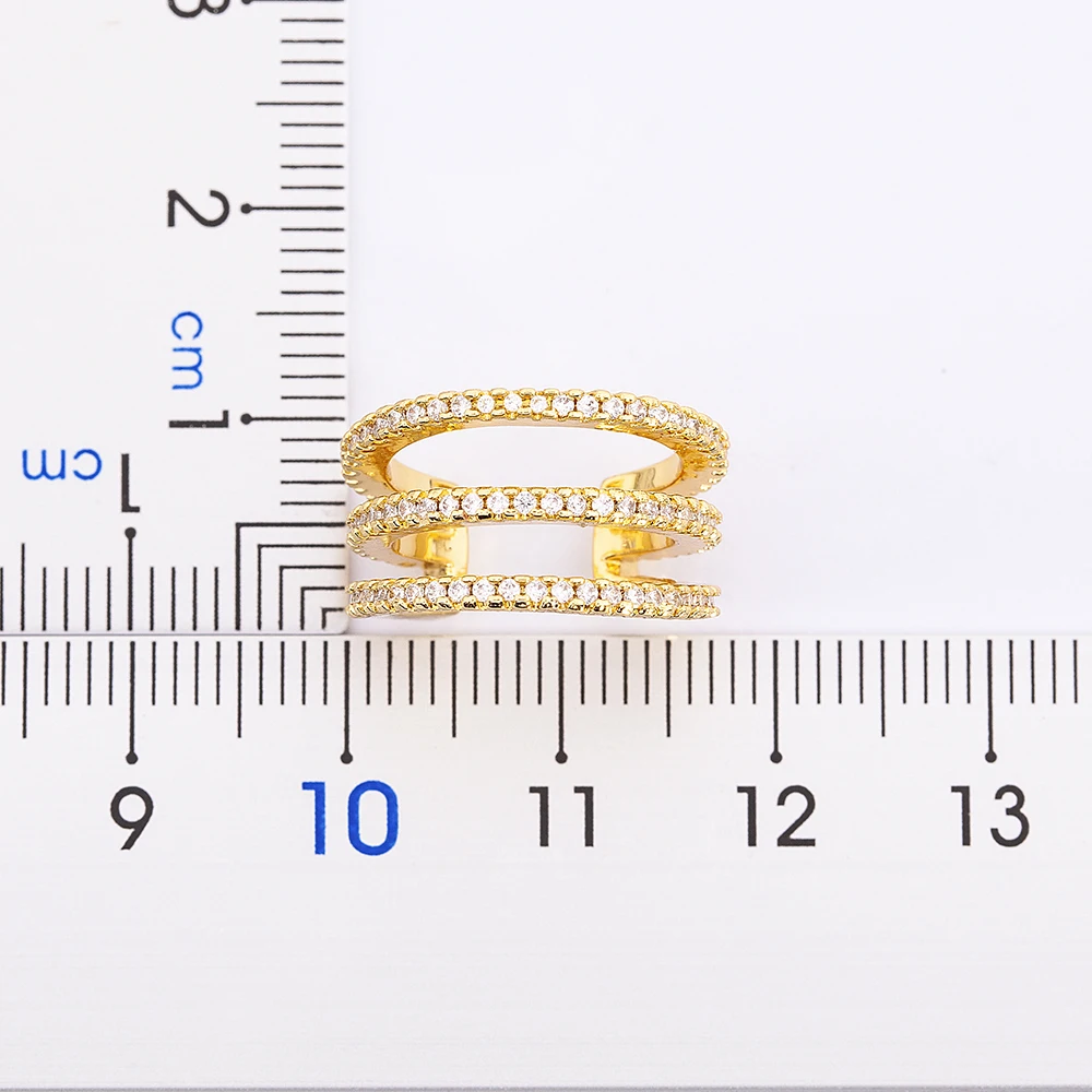 Nidin New Fashion 13 Styles Copper Zircon Wrap Earring Tragus Body Jewelry Ear Cuff Clip Nose Ring Fake Piercing Snug Earrings
