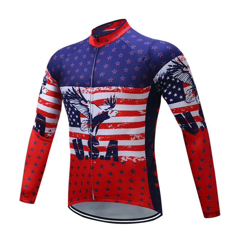 2022 Newest Spring Autumn Bicycle Tops MTB Clothing Mountain Bike Shirts Racing Sportswear Long Sleeve Cycling Jerseys For Men