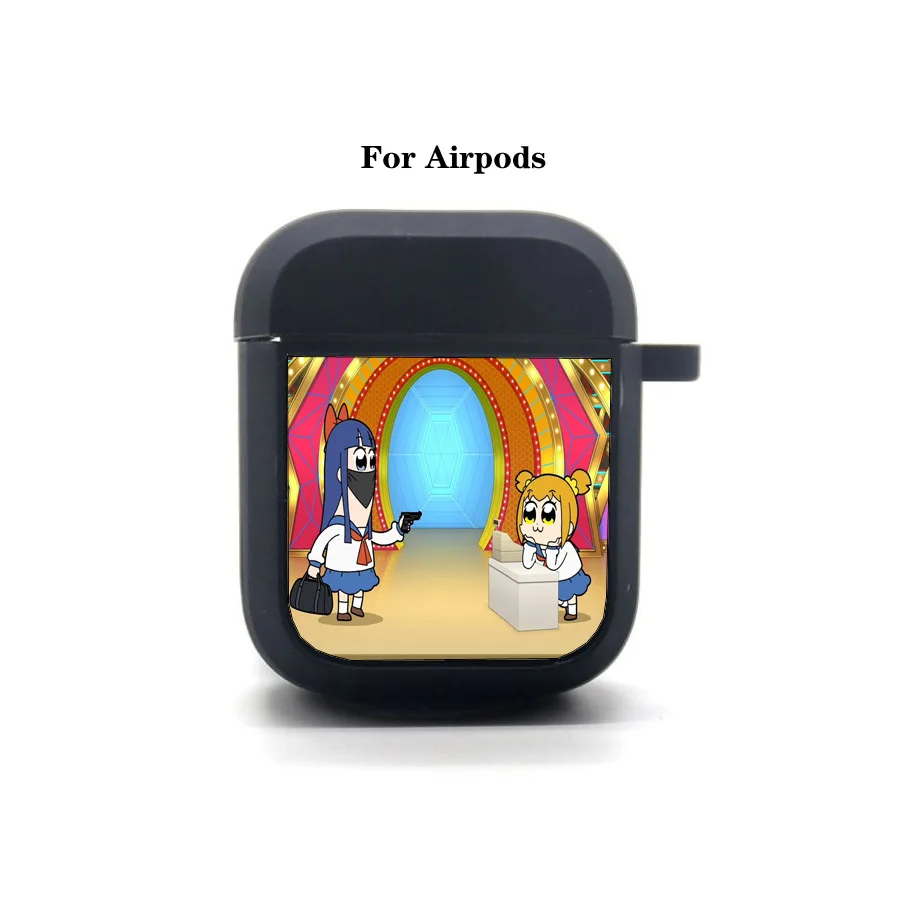 Anime Pop Team Epic AirPods case Cover Apple AirPods Earphone bag Soft Silicone Bluetooth Protective Earphone Case