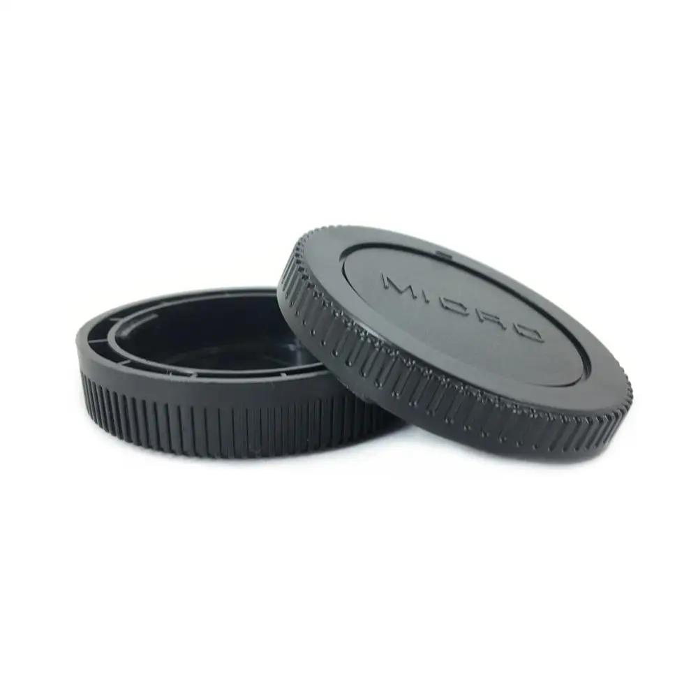 Micro 4/3 Rear Lens Cap + Camera Body Front Cap for Olympus M43 OM1 OM5 EPL10 EPL9 OMD EM1X EM1 EM5 EM10 Mark III IV as BC-2 LR2