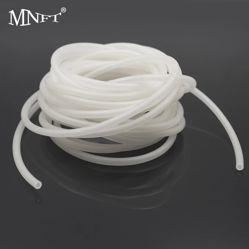 MNFT 5 Meters/Bag Blue Luminous Tube Sea Fishing Line White Soft Tube for Fishing Rig Making Accessories 2.5mm