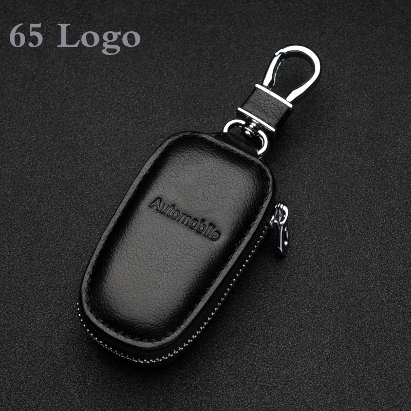 2021 Car Key Cover Square Zipper Key Case With Logo For Buick Peugeot Chevrolet Jaguar Land Rover Infiniti Jeep Lincoln Acura