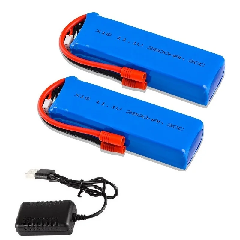 11.1 V 2800 mAh bateria Lipo 30C 3S /USB ładowarka do XK X350 BAYANN X16 X21 X22 RC Drone części zdalnie sterowany Quadcopter 11.1 v 2800 mah