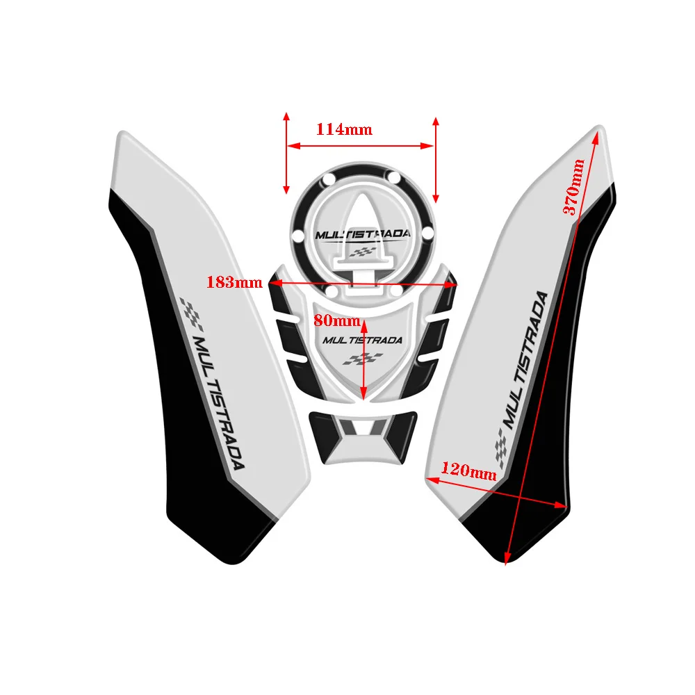 Motorrad Aufkleber Gas Cap Abdeckung Kraftstoff Tank Pad Schutz Aufkleber Fit Für DUCATI Multistrada 1200/1260 950