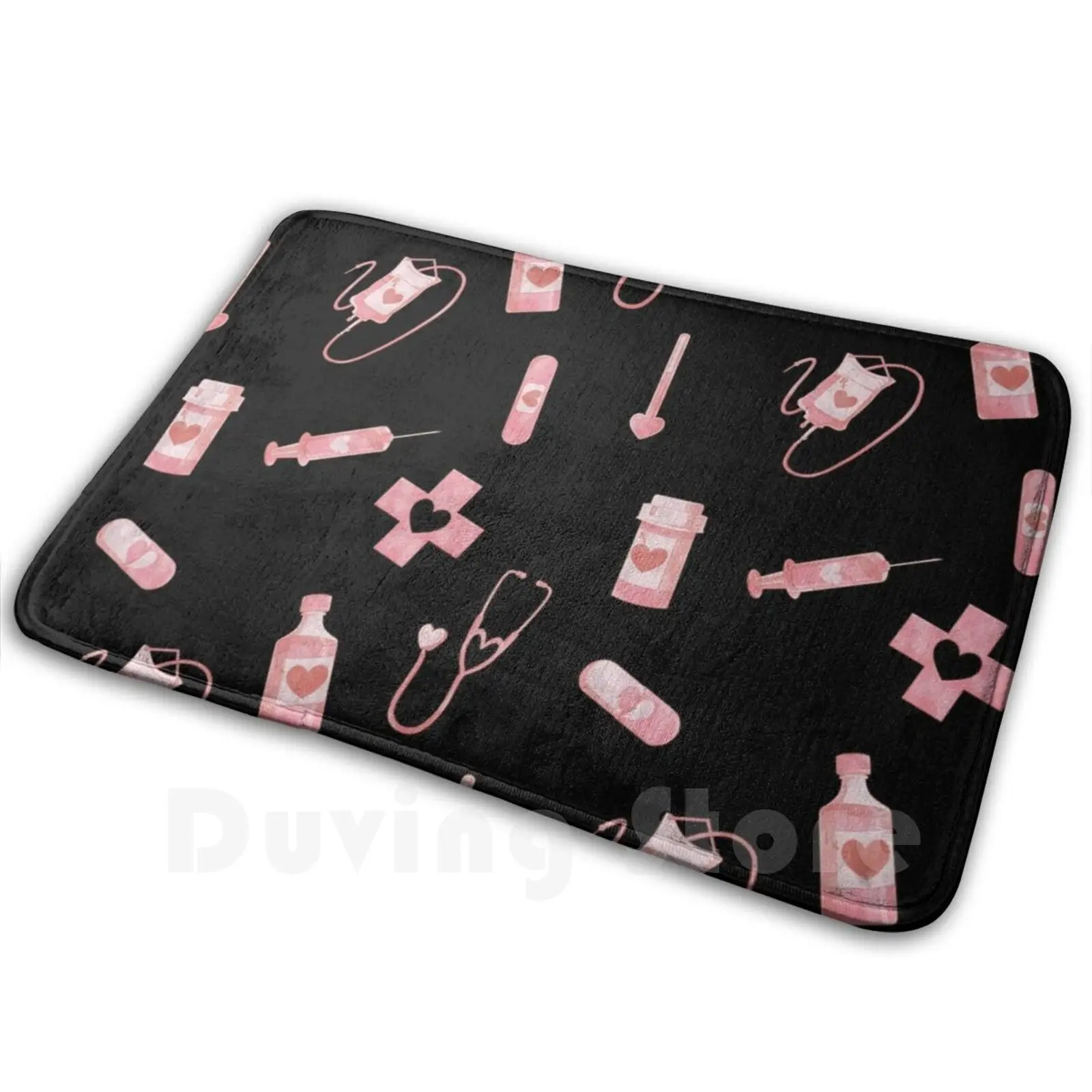 Love Drugs-alfombra suave antideslizante, cojín, farmacia, Menhera Sick, estética, rosa Pastel, espeluznante, lindo, Gurokawaii