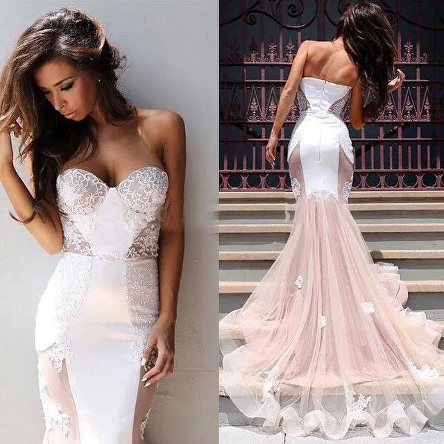 

Vestido Longos Formatura Sexy Sweetheart Applique Lace Mermaid 2025 mariage Abendkleider Prom Party Gown Bespoke Wedding Dresses