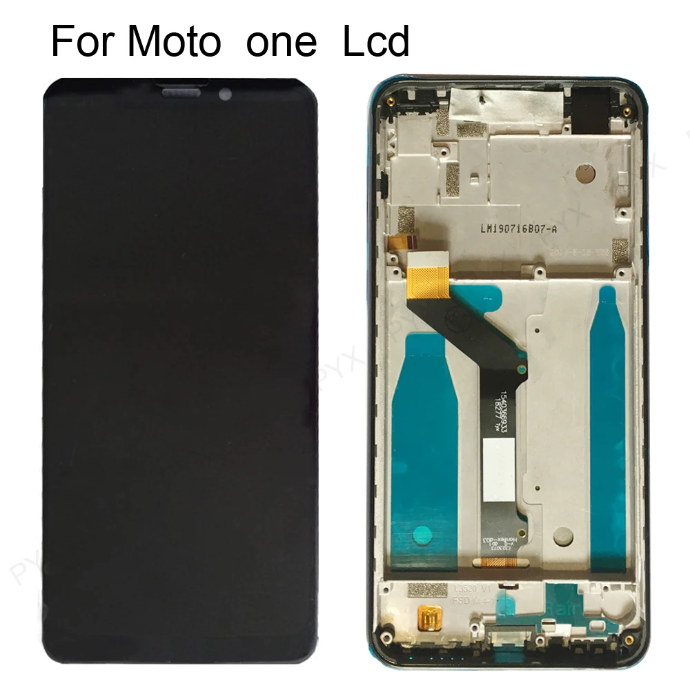 

AAA test lcd For Motorola one for Moto One LCD Display And Touch Screen 5.9'' Assembly For Motorola P30 Play xt1941 LCD + Frame
