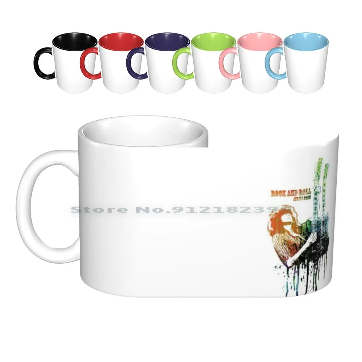 God Of Guitar #6 Ceramic Mugs Coffee Cups Milk Tea Mug Classic N Roll And Roll Music Music Musician Star Singer Famous Band