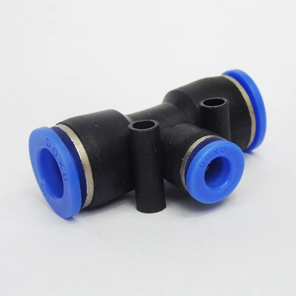 

Free shipping 30pcs PEG 12MM - 8MM Pneumatic Unequal Union Tee Quick Fitting Connector Reducing Coupler PEG12-8