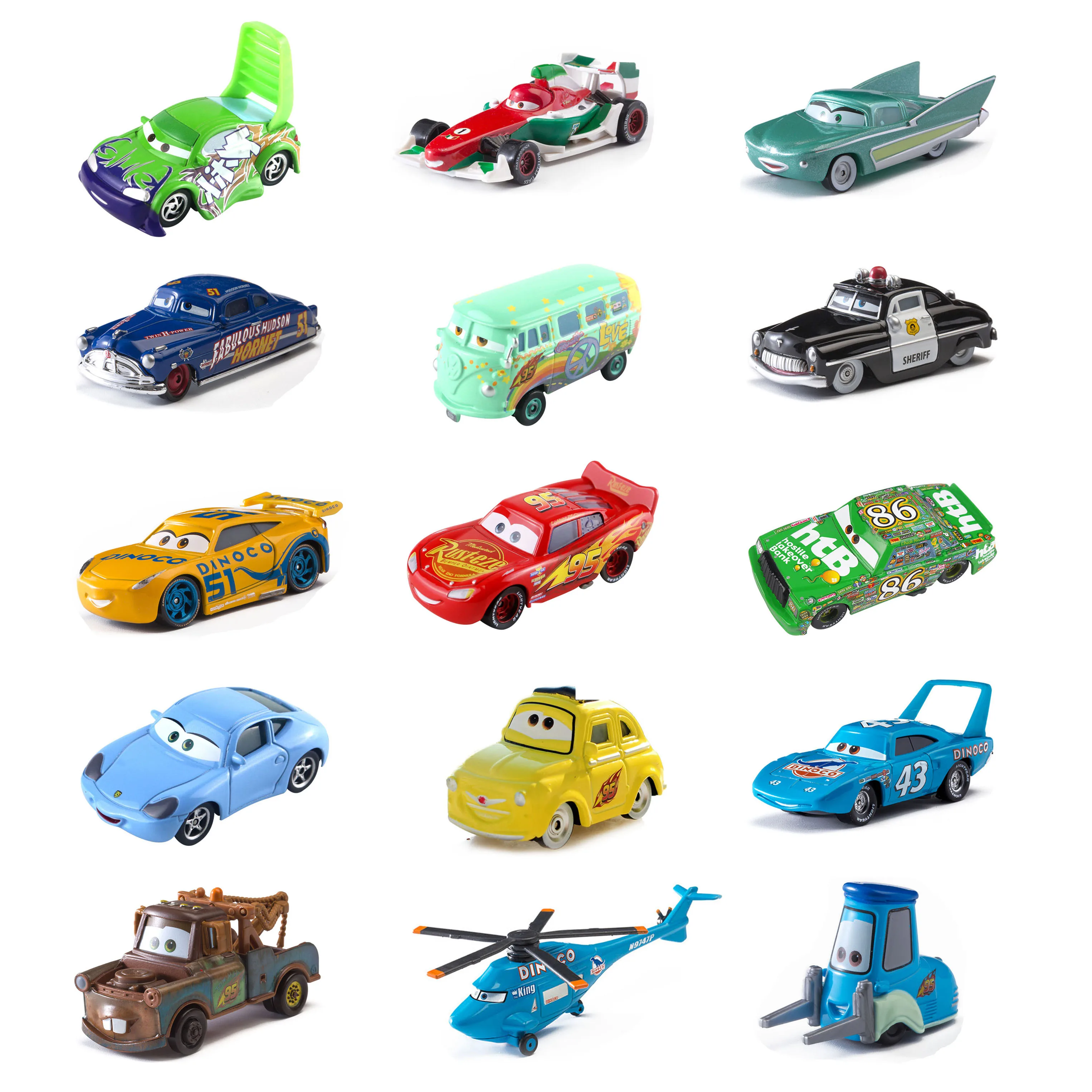 Car Disney Pixar Cars 2 3 New Style Lightning McQueen Mater Jackson Storm 1:55 Diecast Vehicle Metal Boy Kid Toys Christmas Gift