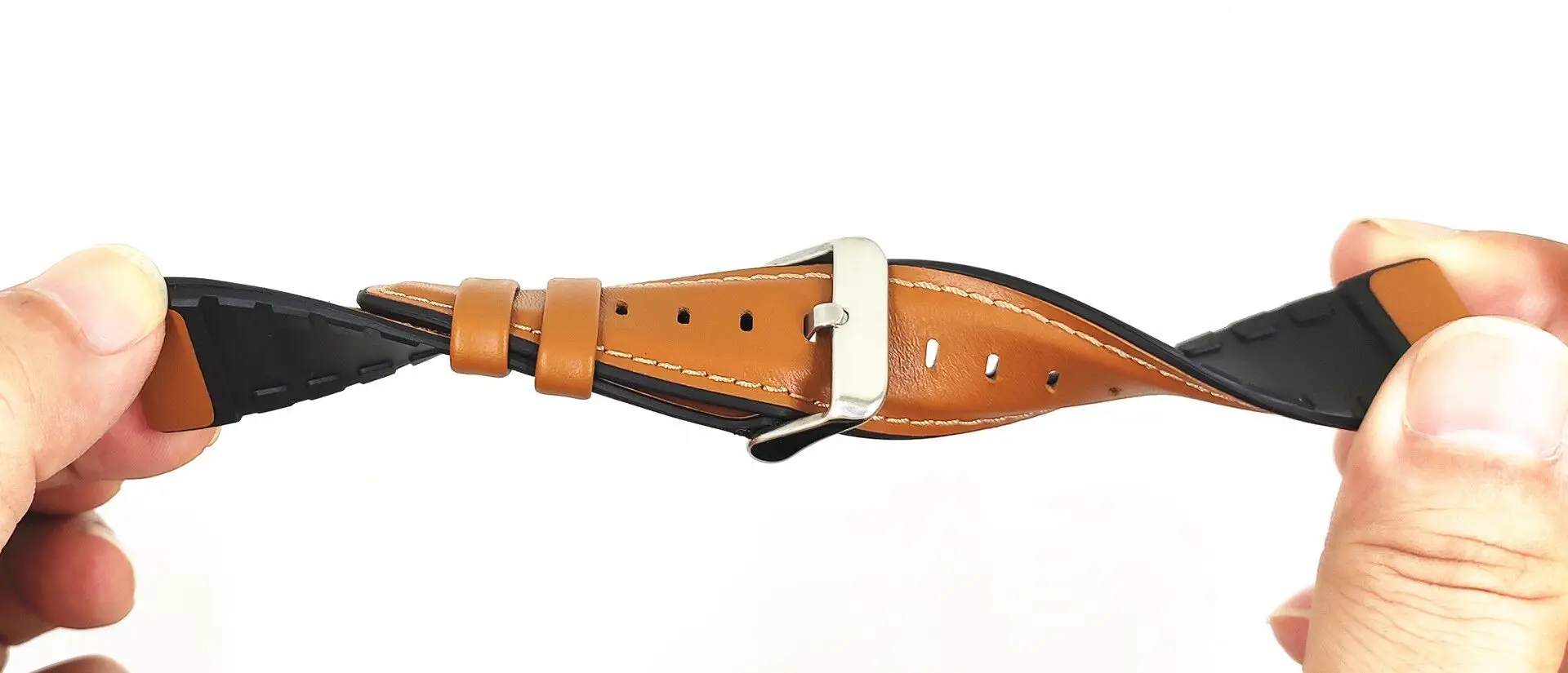 جلد + سيليكون حزام الساعات ل Huami Amazfit GTR2 2e 47 مللي متر بيس ستراتوس 3 2 2 s سوار ل Amazfit GTR 2 حزام 22 مللي متر حزام الساعات