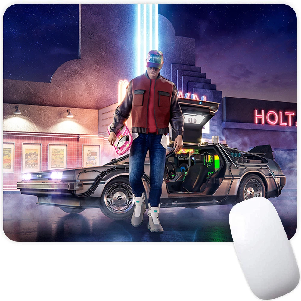 Back to The Future Small Gaming Mouse Pad Computer Mousepad Gamer Mouse Mat Laptop Mausepad Mouse Carpet Keyboard Mat Desk Pad