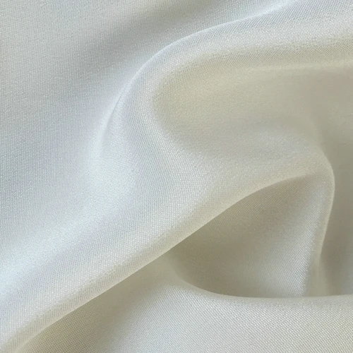 100% Natrue 40 mm Seda CDC Crepe de Chine Tela blanco de lujo Ropa Vestido Marerials Tela crepé pesada de seda real suave