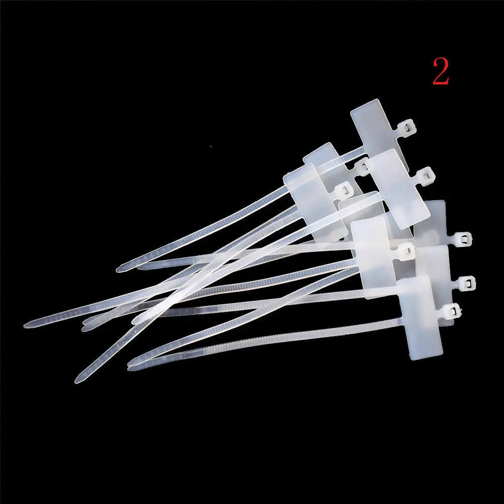 100Pcs Zip Ties Write Wire Power Cable Label Mark Tag Nylon Self-Locking Tie Network Cable Marker Cord Wire Strap Zip