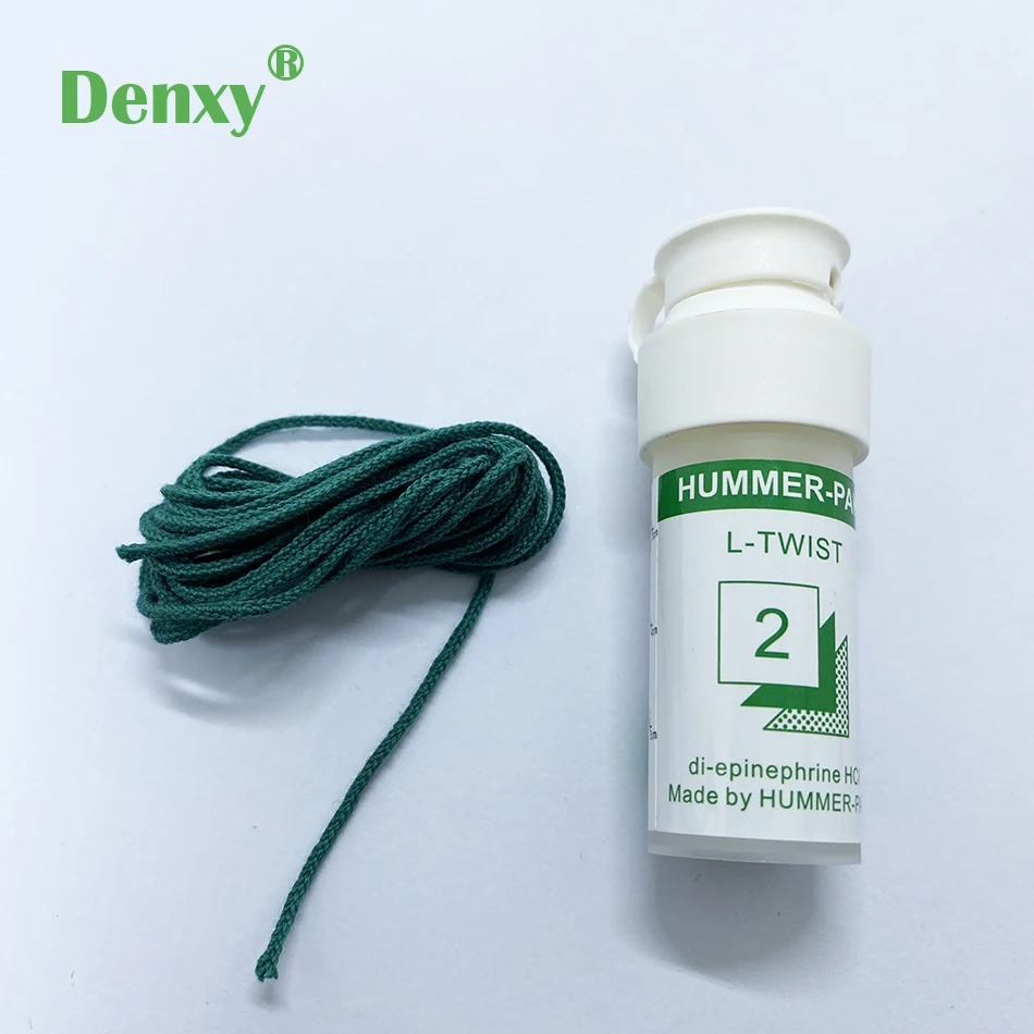 Denxy 5bottle High quality Dental retraction cord Dental Thread Disposable Gingival Retraction Knitted Cotton Cord Oral care