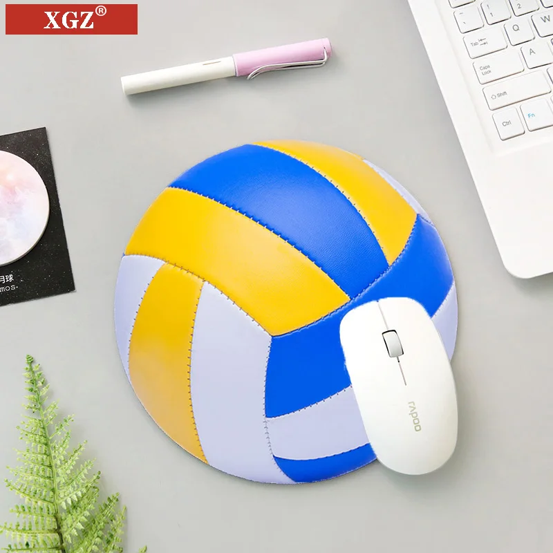 XGZ Football Basketball Volleyball Printing Small Mouse Pad Non-slip Table Mat Wheel Game Speed Skating 20x20cm