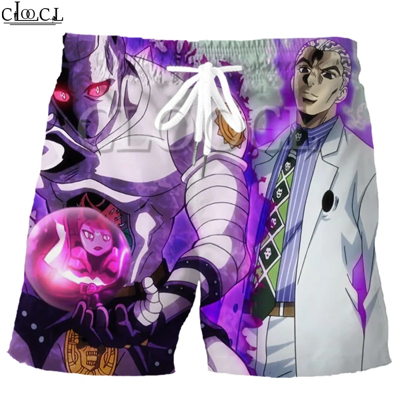 CLOOCL Anime Jojo's Bizarre Adventure Diamond Explosion Men 3D Print Leisure Sport Shorts Loose Elastic Summer Sweatpants