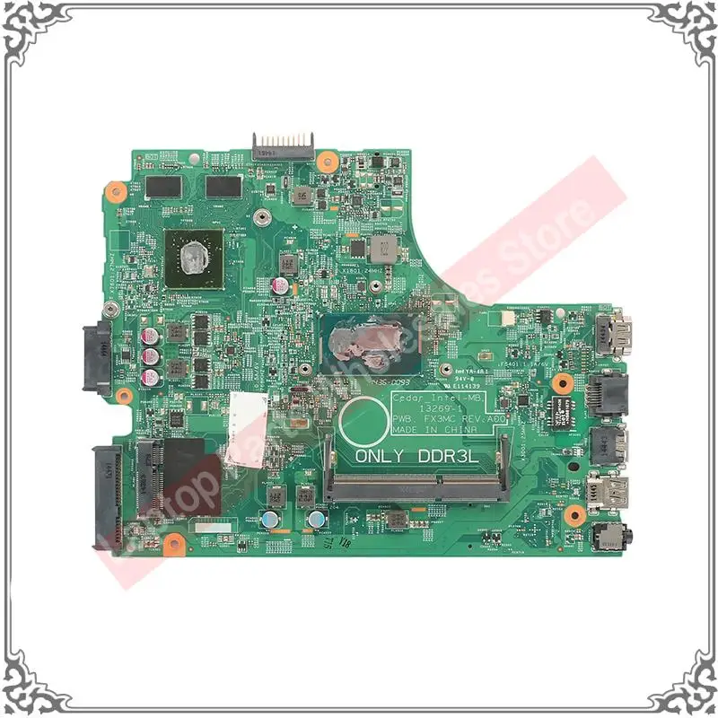 For DELL 15 3542 i3 Laptop Motherboard w/ i3-4005U 0XDMH CN-00XDMH FX3MC 13269-1 2G DDR3L Main Board Tested Work Well