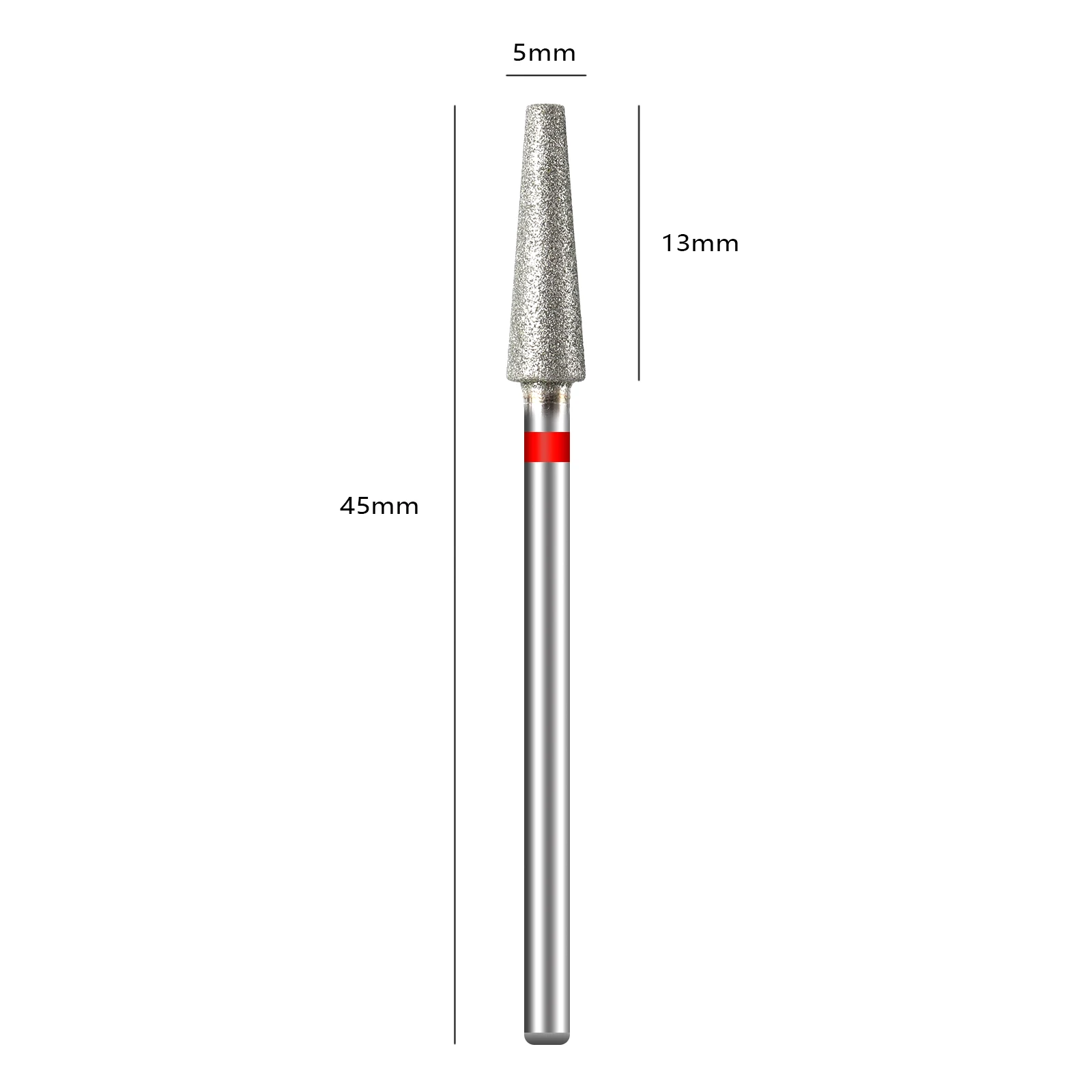 Cone quente diamante prego broca rotativa cutícula rebarbas manicure cortadores broca acessórios ferramentas da arte do prego moinhos 3/32"