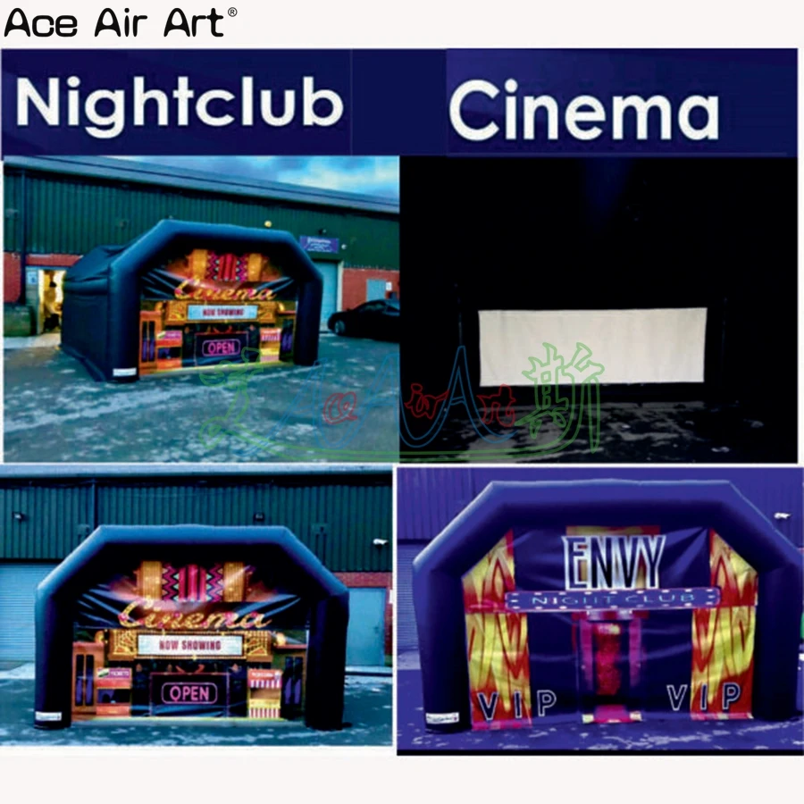 Outdoor Customized London Portable Inflatable Nightclub Cinema Two In One For Festivals，Birthday And Holiday Made In China